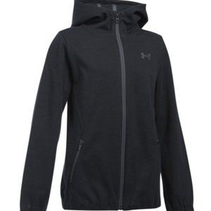 Under ARMOUR  lightweight hooded girls storm jacket xs